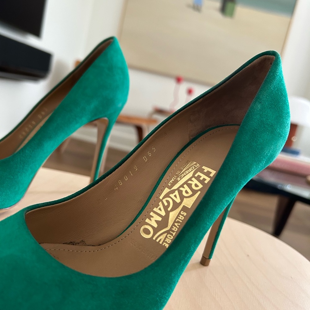 Ferragamo Suede Heels - Picture 3 of 8